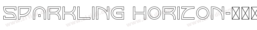 sparkling horizon字体转换